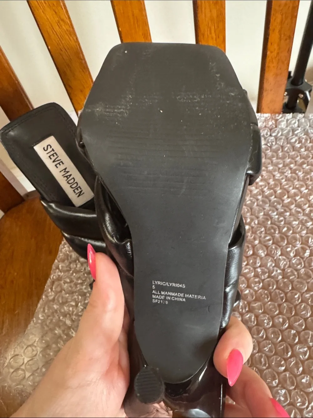 Steve Madden 4” Knotted Strap Stiletto Mules